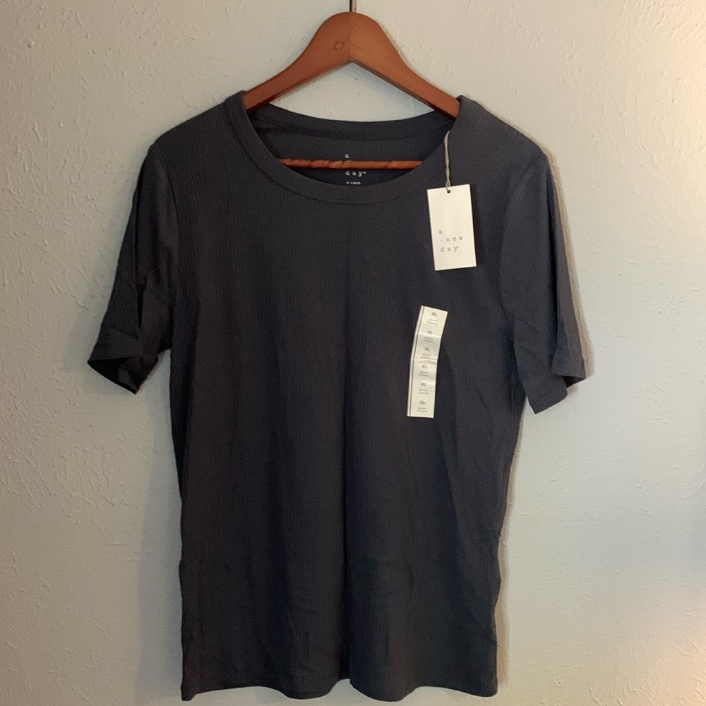 A New Day Ribbed Knit T-shirt